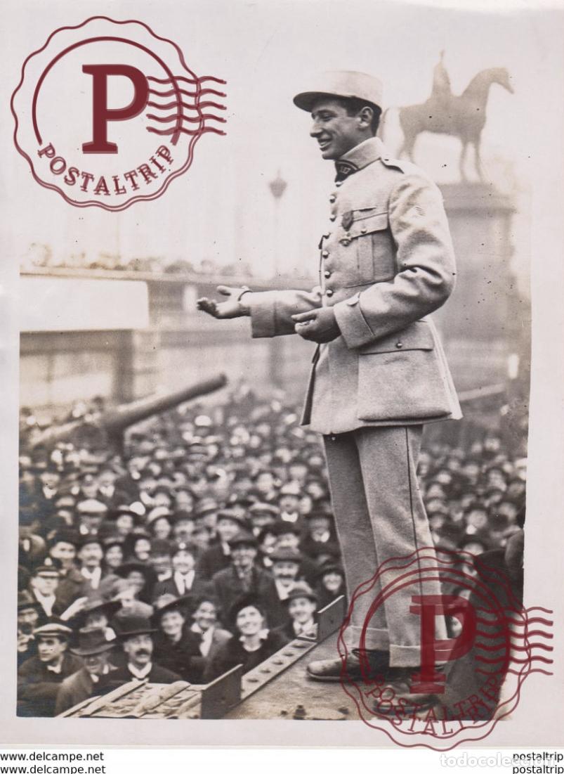 Militaria: POILUS APPEAL FROM THE TANK TRAFALGA SQUARE LONDON MARCHAL SAMETT FRENCH SO 21 * 16 CM Fonds Vic