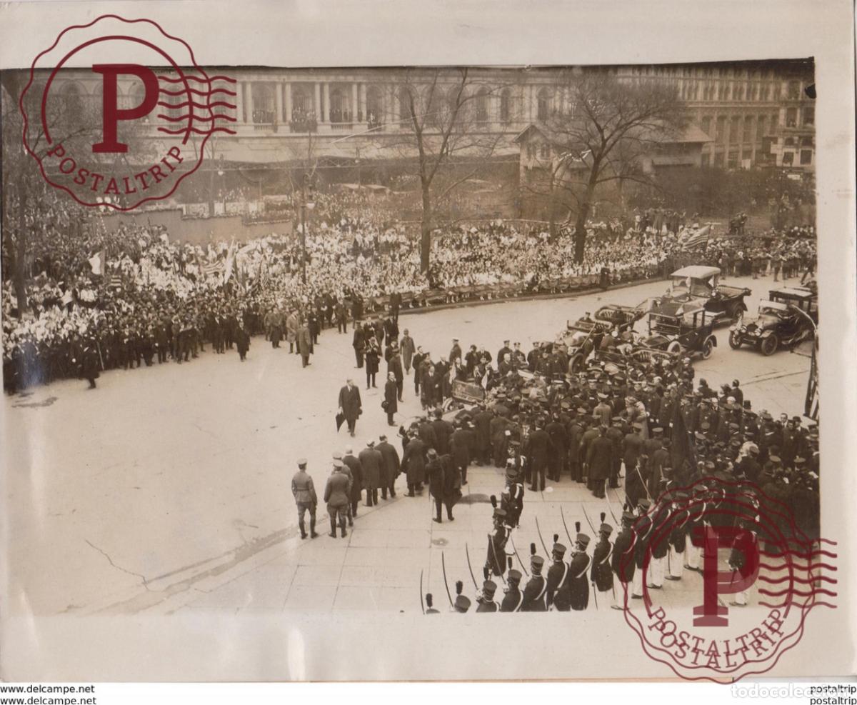 Militaria: MARSHAL JOFFRE FRENCH COMMISSION NEW YORK NY USA 25 * 20 CM Fonds Victor FORBIN 1864-1947