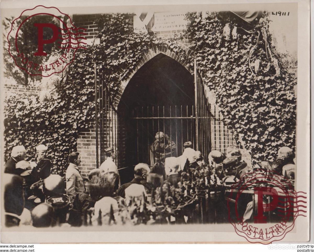 Militaria: MARSHAL JOFFRE TOMB GEORGE WASHINGTON VERNON NEW YORK NY USA 25 * 20 CM Fonds Victor FORBIN 1864-194