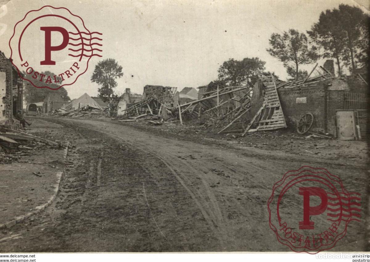 Militaria: PAS DE CALAIS UNE RUE +-&nbsp;18*13CM