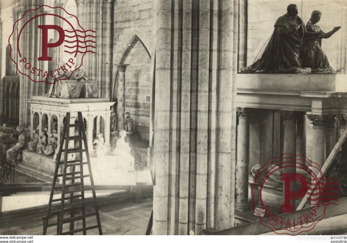 Military Antiques: basilique saint denis tombeau louis xii +-&nbsp;18*13CM