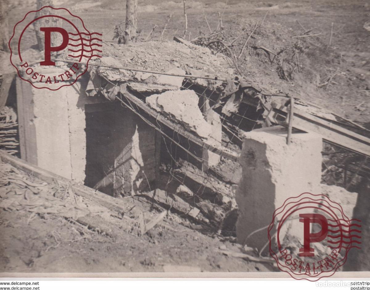 Militaria: CEMENTED TRENCH +-&nbsp;18*13CM WORLD WAR GUERRE MUNDIAL