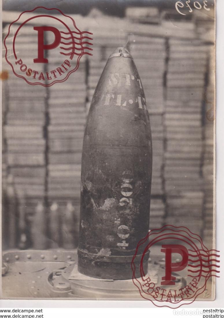 Militaria: AN ORDINARY 155 SHELL WITH BLACK POWDER +-&nbsp;18*13CM WORLD WAR GUERRE MUNDIAL