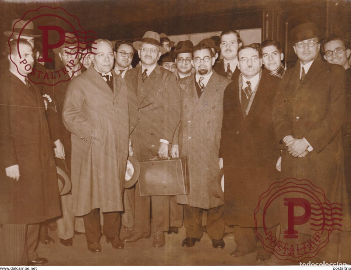 Militaria: 1938 ARABISCHE PALASTINA DELEGATION IN LONDON ALLOOBA PASHA VICTORIA STATION 20*15CM