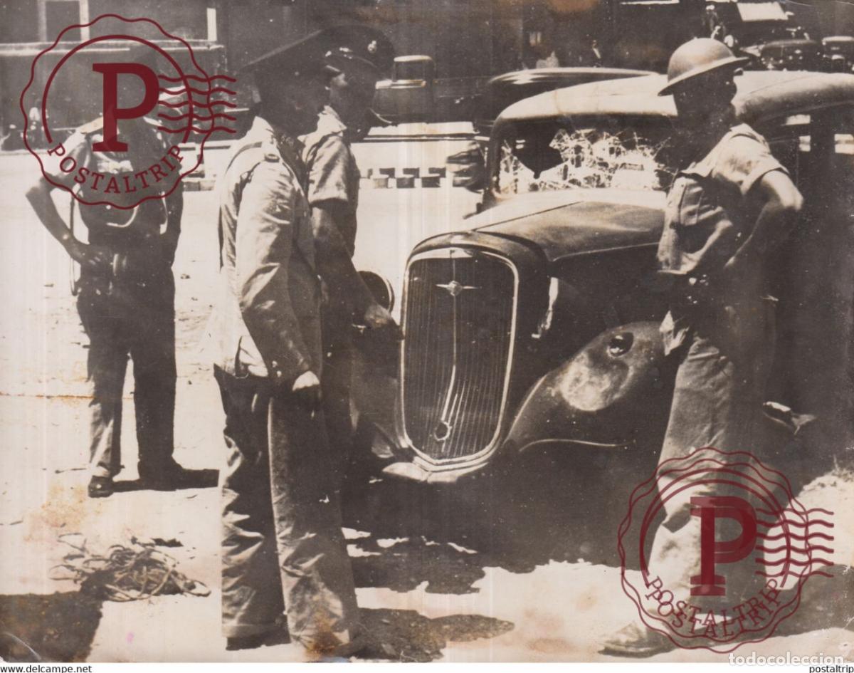 Militaria: PALESTINE PALASTINA JERUSALEM BOMBE IN HAIFA TUVIA DOUNIA POLIZEISTATION 21*16CM ETAT SEE SCAN