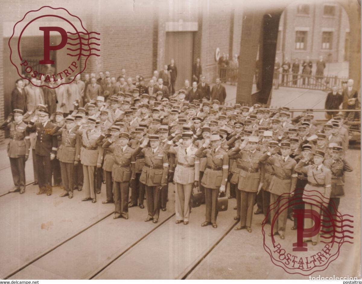 Militaria: 1939 french reserve officers visit england SOUTHAMPTON 21*15
