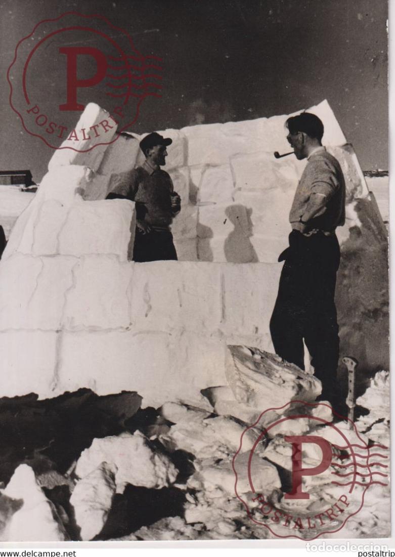 Militaria: R M SKI TRAINING IN NORWAY SKI ING COMANDO TRAINING ROYAL MARINE COMMANDO IGLOO 17*12CM