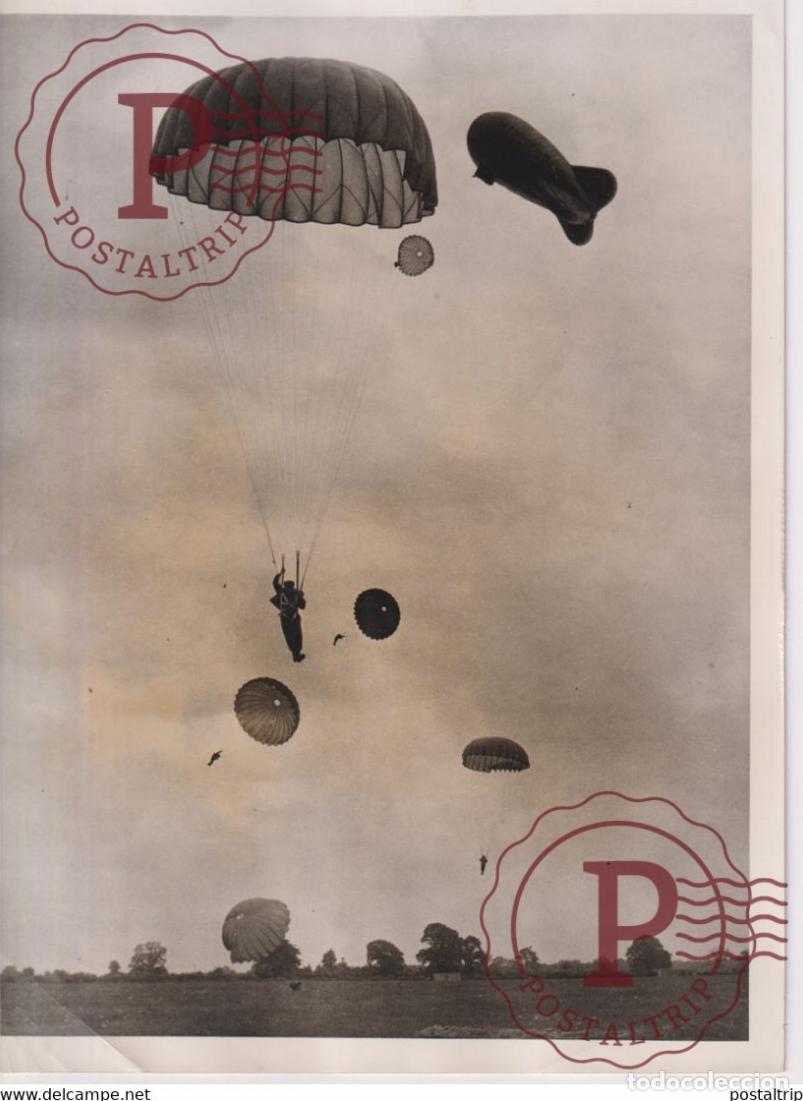 Militaria: UPPER HEYFORD NEAR OXFORD BALLOON 1948 BRITAINS ARMY AIR AND MARINE FORCES AIRBORNE TROOPS 20*15CM