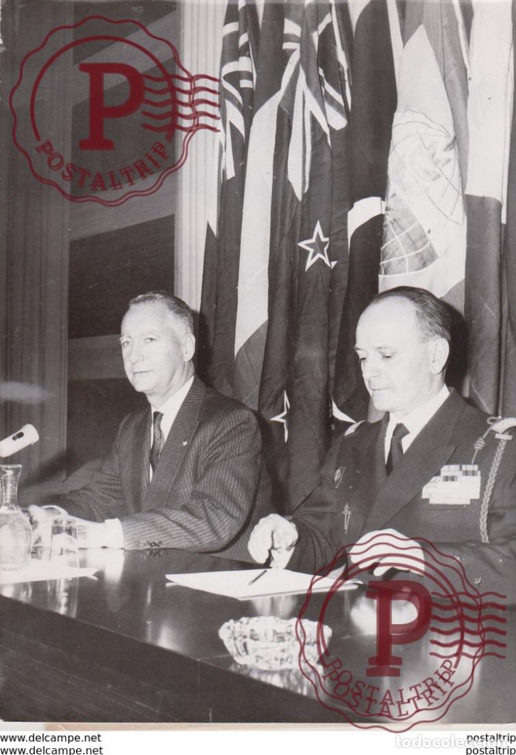 Militaria: L OUVERTURE DE LA CONFERENCE DES CONSEILLERS MILITAIRES DE L&Ntilde; OTAN PIERRE MESSMER JULES RICHARD EV