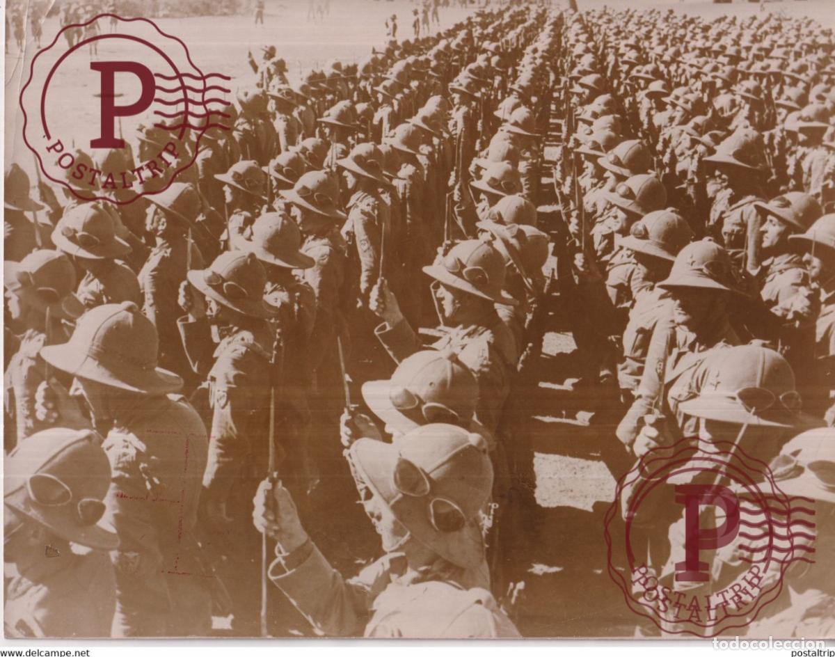 Militaria: 1935 ITALIA MARSCHALL BADOGLIO ERITREA AFRICA OSTAFRIKA AFRICA 21*16CM ITALIEN ITALY