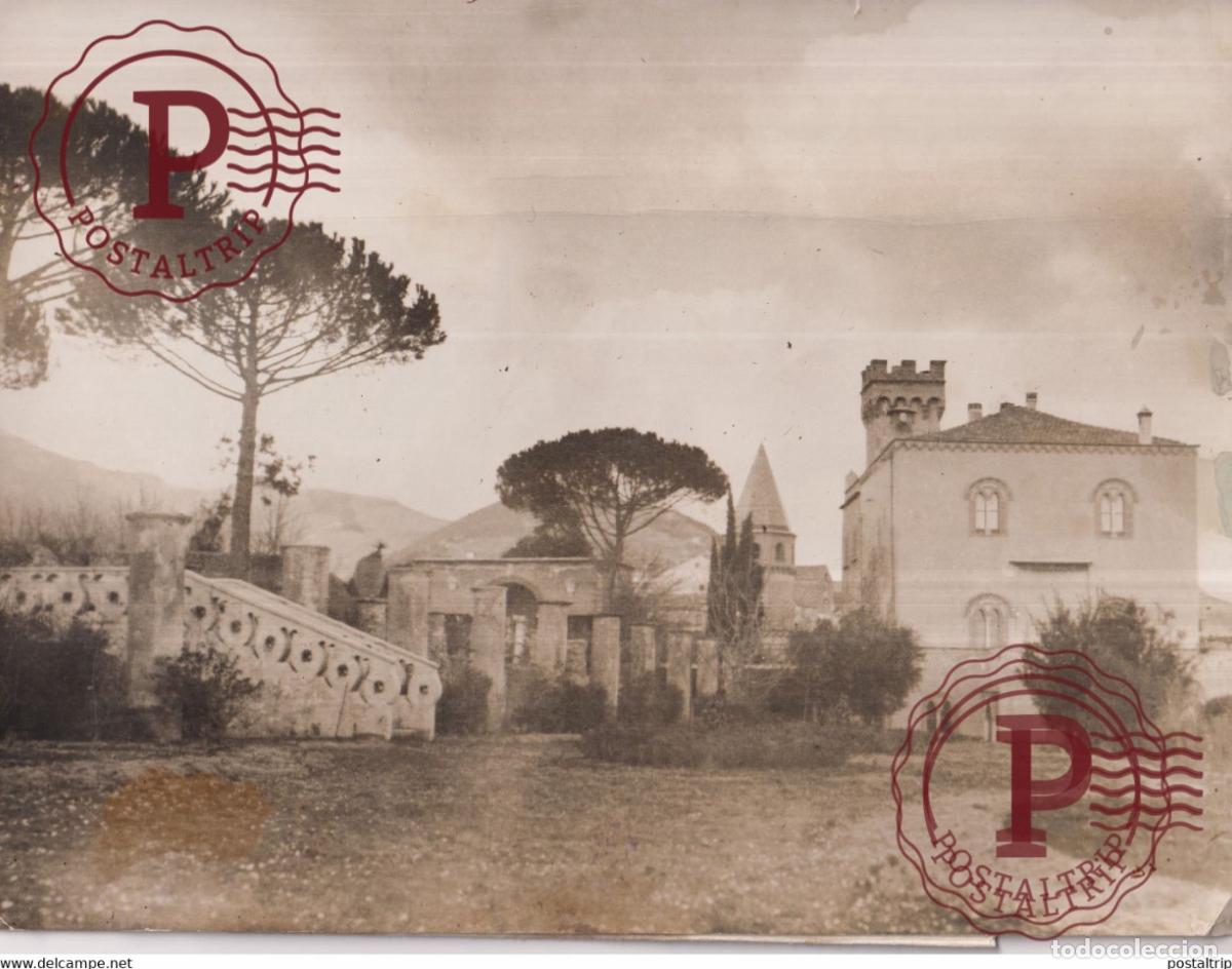 Militaria: maples italy greta garbo HOLIDAY HOME ITALIA VILLA CIMBRONE BEI NEPAEL 22*16CM ITALIEN ITALY