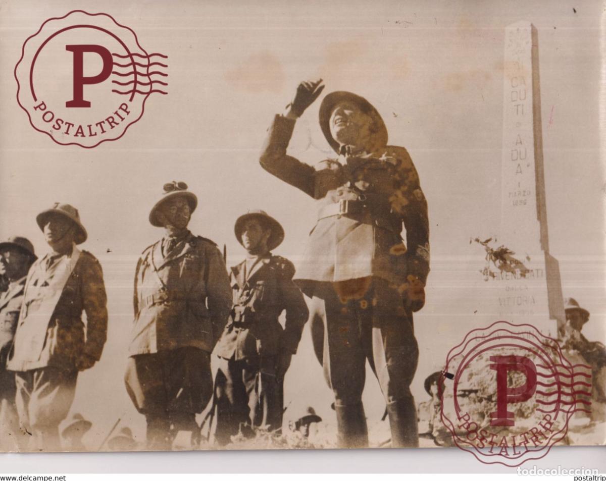 Militaria: DIE TOTEN ADUA GERACHT ADUA ABESSINIEN ERITREA 24*17CM WW2 ITALIA ITALY