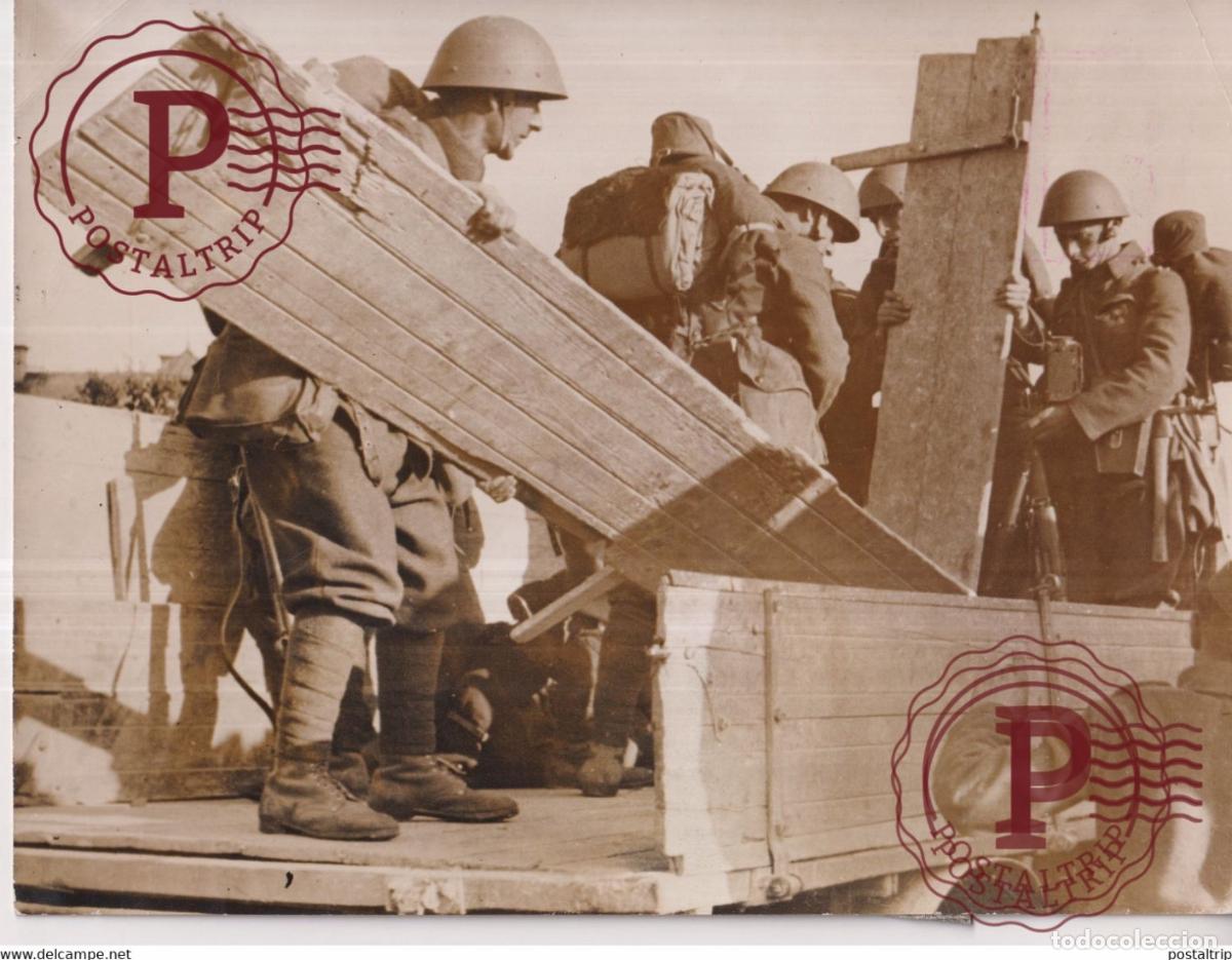 Militaria: TSCHECHISCHE TRUPPEN RAUMEN DAS SUDETENGEBIET KARLSBAD 1938 22*16CM Czechoslovakia Tch&eacute;coslovaqui