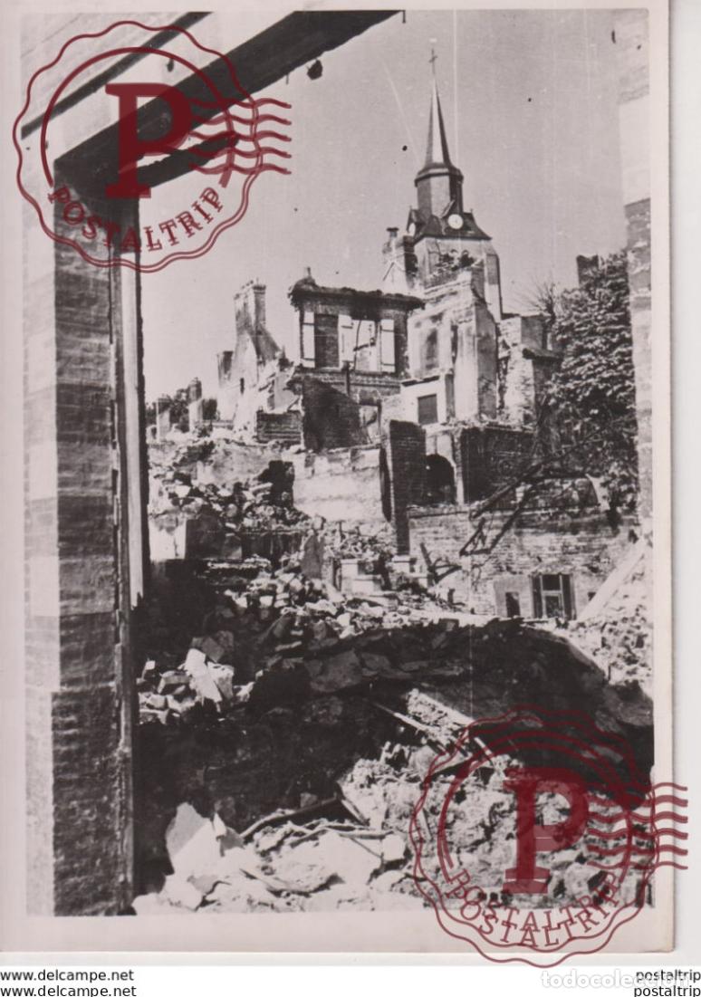 Militaria: KIRCHTURM FRANCE 18*13cm FOTO DE PRESSE WW2 WWII WORLD WAR 2 WELTKRIEG aleman deutchland