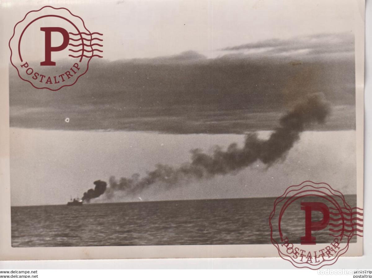 Militaria: DEUTSCHER SCHIFFSARTILLERIE NORDAFRIKA 18*13cm FOTO DE PRESSE WW2 WWII WORLD WAR 2 WELTKRIEG aleman