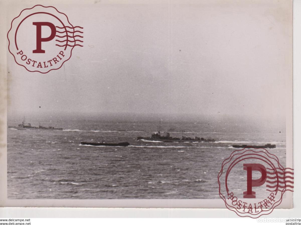 Militaria: DEUTSCHE KRIEGSSCHIFFE 18*13cm FOTO DE PRESSE WW2 WWII WORLD WAR 2 WELTKRIEG aleman deutschland