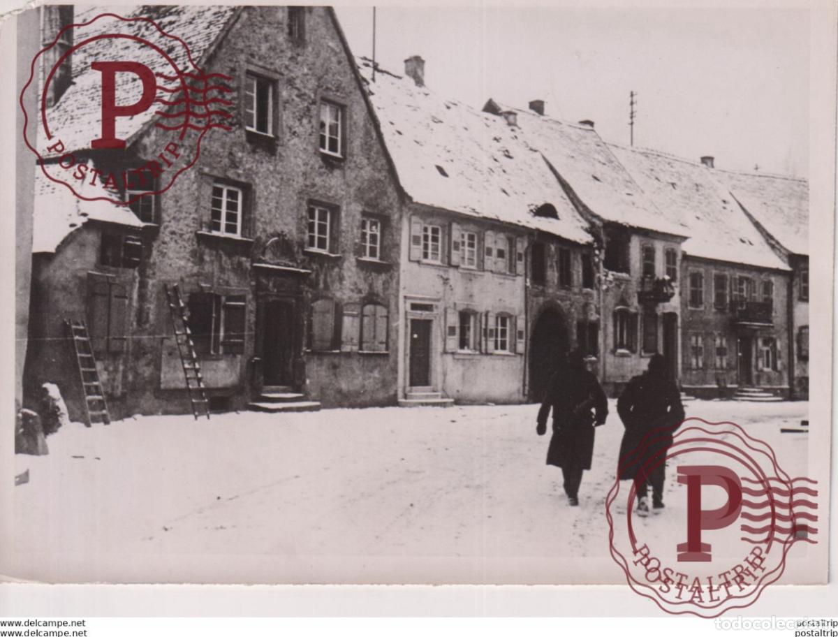 Militaria: FRANZOSEN FRANCE GERAUMTEN DEUTSCHEN GRENZDORF 18*13cm WW2 WORLD WAR 2 WELTKRIEG deutschland