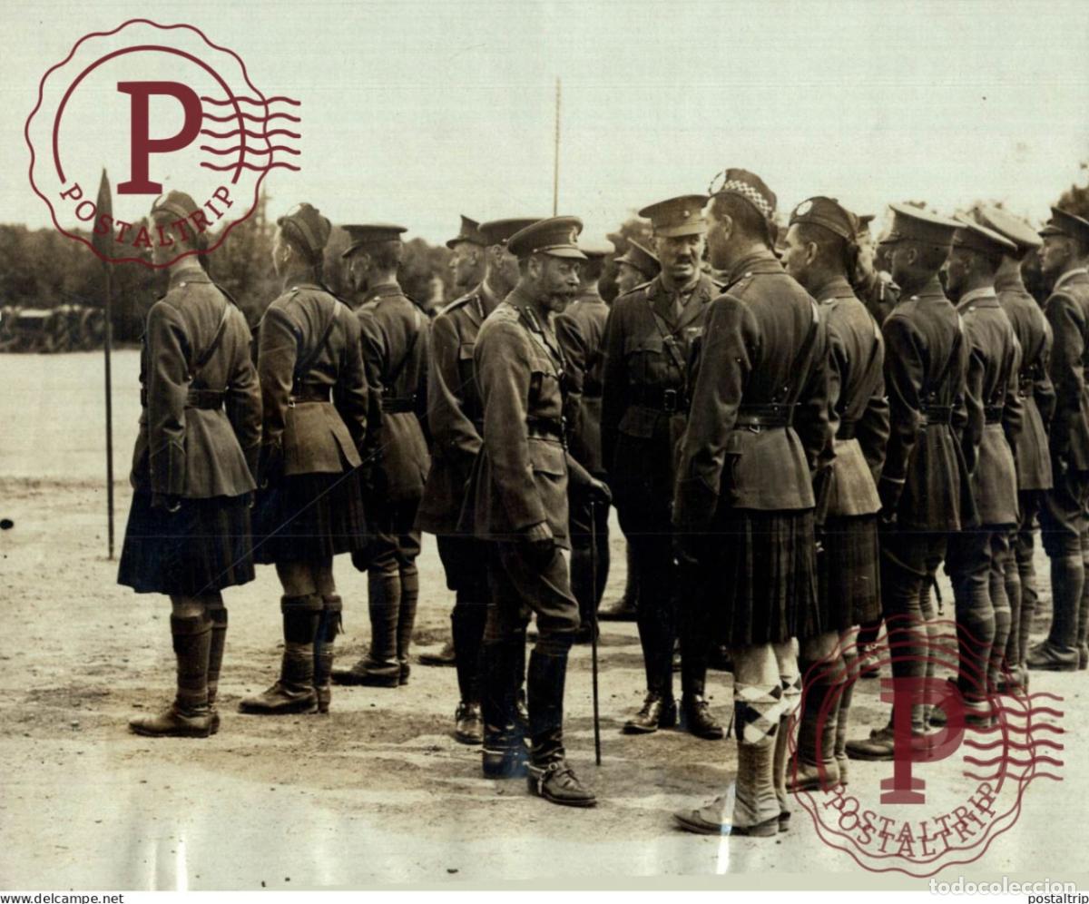 Militaria: ALDERSHOT ROI D ANGLETERRE KING GEORGE V M ROL 17*13CM GEORGE V BRITISH ROYAL FAMILY