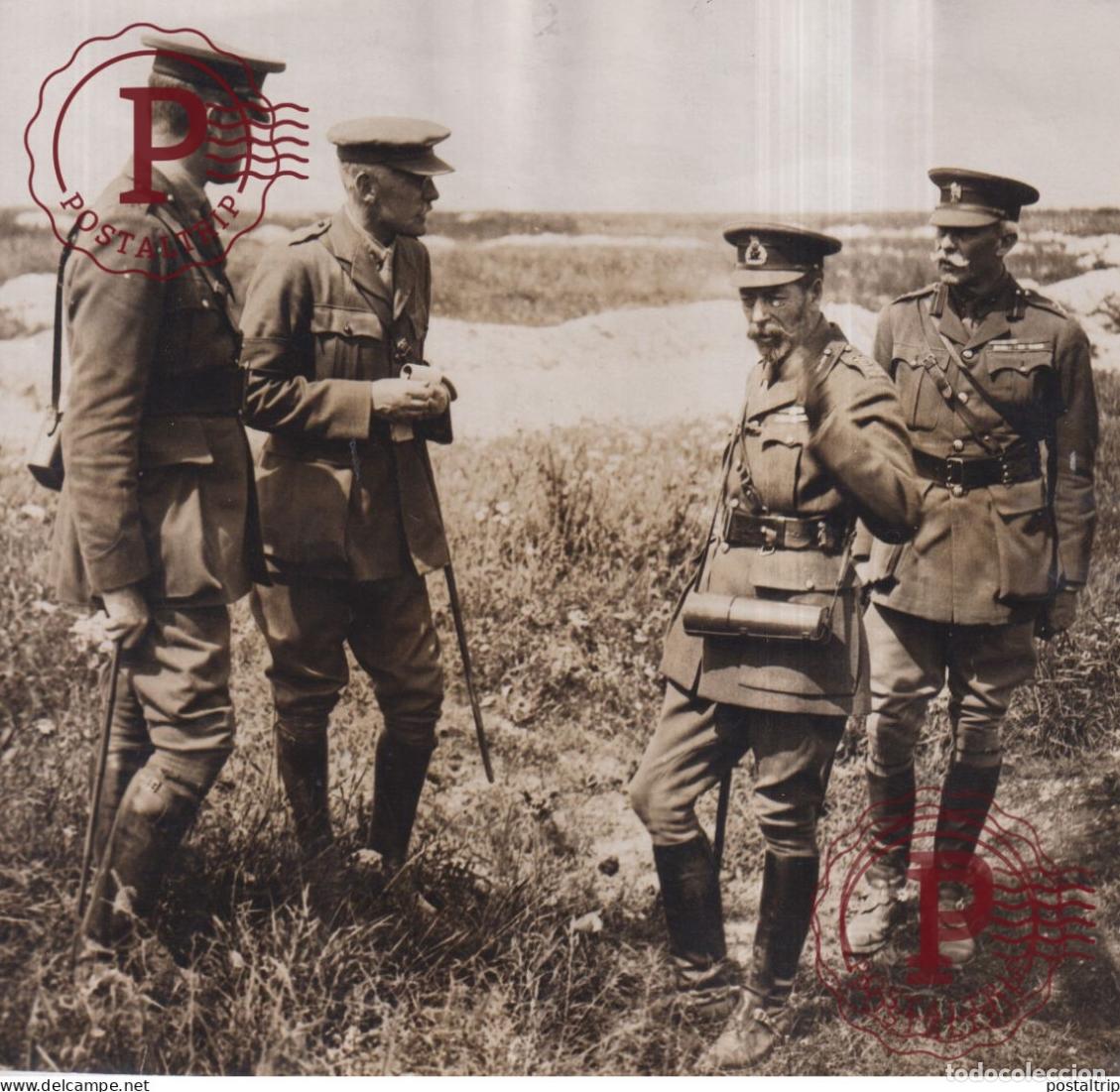 Militaria: George V del Reino Unido KING UNITED KINGDOM ROI D ANGLETERRE GUERRE WWI 15*14CM GEORGE V BRITISH R