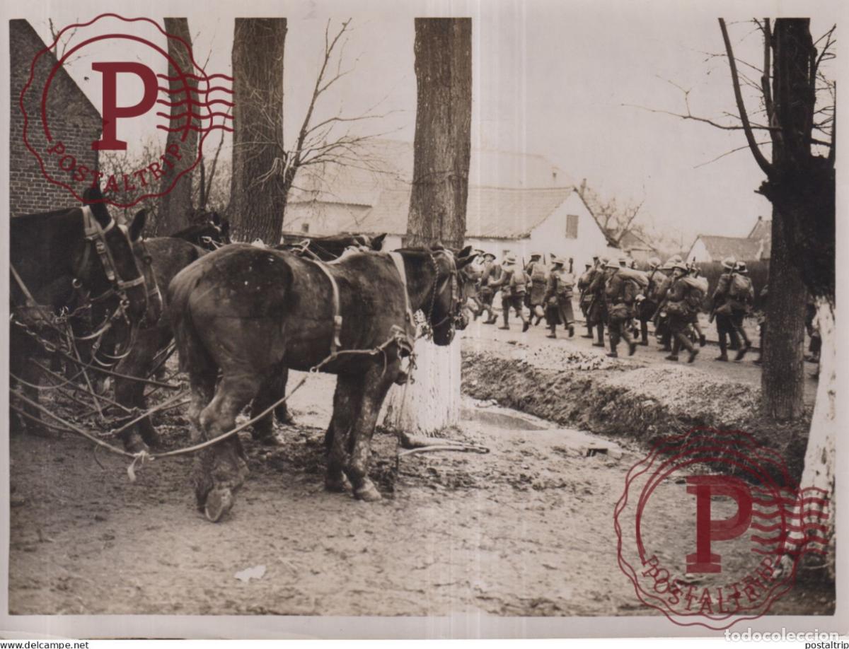Militaria: BRITISH WESTERN FRONT BETHUNE ARRAS 20*15CM PASSED FOR TRANSMISSION ABROAD WWI WORLD WAR