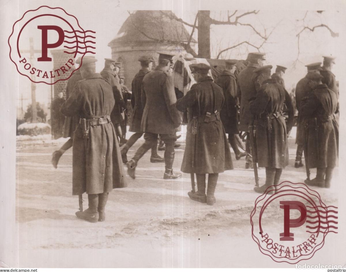 Militaria: ITALY ITALIEN FUNERAL GENERAL UGO BAGNANI BRITISH WESTERN FRONT 21*16CM WWI WORLD WAR GUERRE