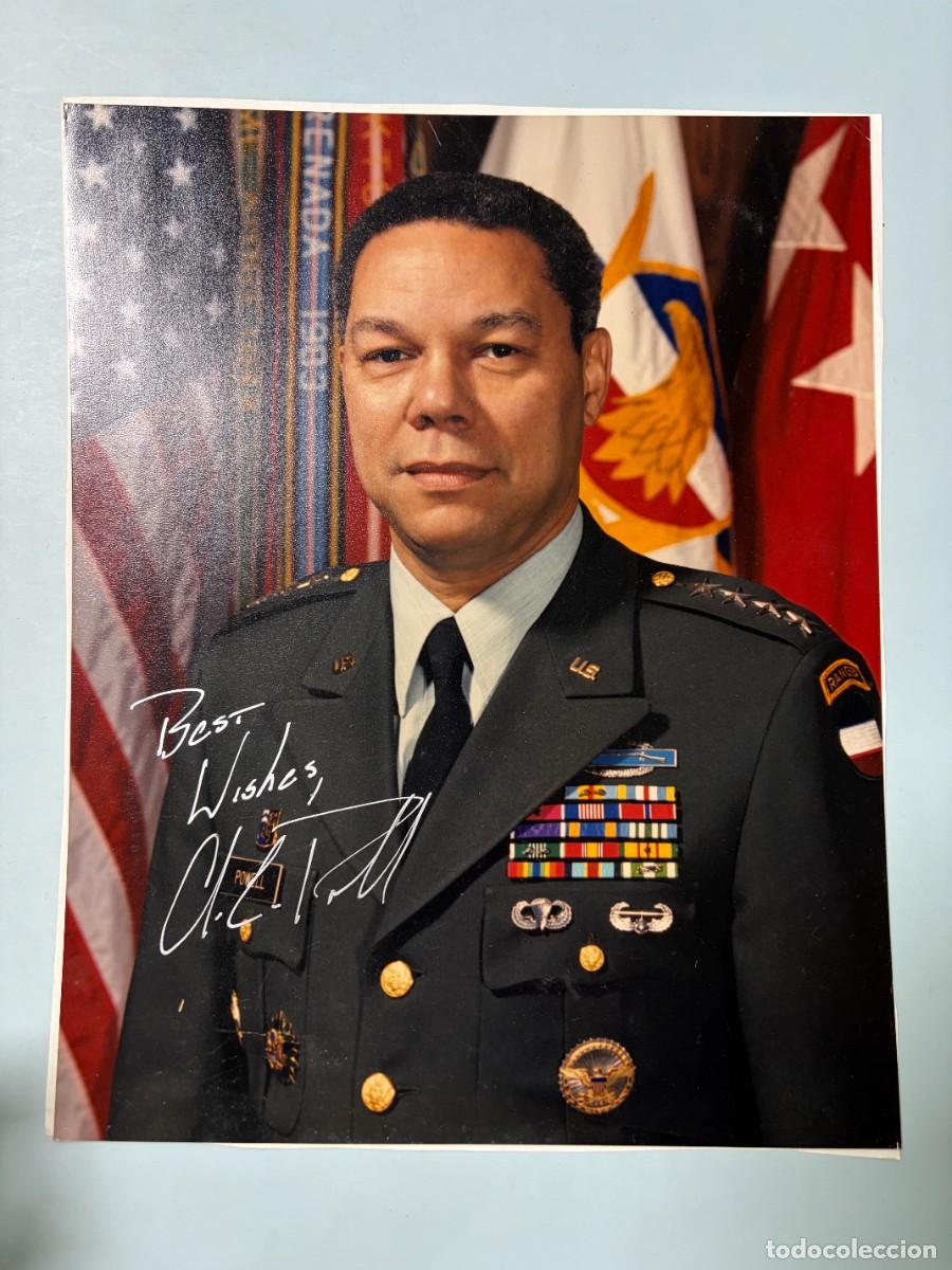 Militaria: FOTOGRAF&Iacute;A FIRMADA Y DEDICADA POR EL GENERAL EL EJ&Eacute;RCITO DE EUUU, COLIN POWELL, A RAMON BAYO