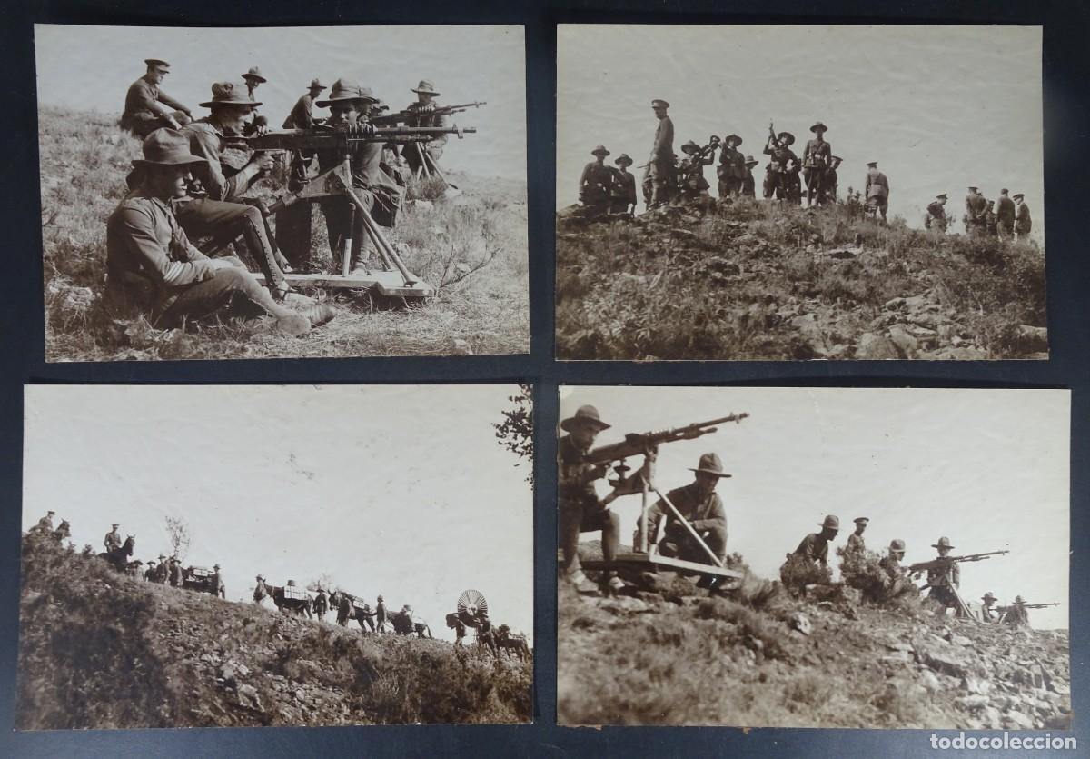 Militaria: LOTE DE 4 FOTOGRAF&Iacute;AS MILITARES, POR DETERMINAR, (&iquest;FILIPINAS - MANILA?), VER FOTOS