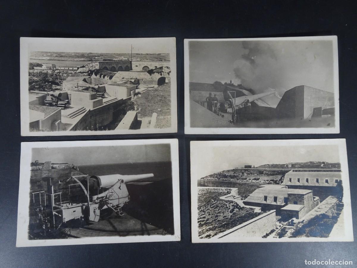 Militaria: 4 ANTIGUAS POSTALES FOTOGR&Aacute;FICAS, MILITAR, LUGAR POR DETERMINAR, BUNQUERS, CA&Ntilde;ONES,, VER FOTOS