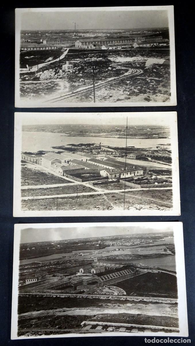 Militaria: 3 ANTIGUAS POSTALES FOTOGR&Aacute;FICAS, CUARTEL MILITAR, LUGAR POR DETERMINAR, VER FOTOS
