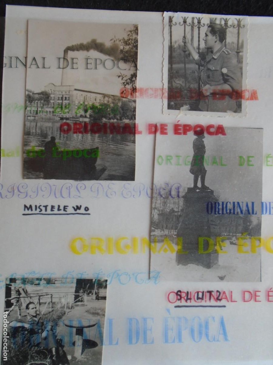 Militaria: (DA-50)LOTE DE 4 FOTOGRAFIAS ARCHIVO ARTILLERO DIVISION AZUL HERIDO EN LENINGRADO