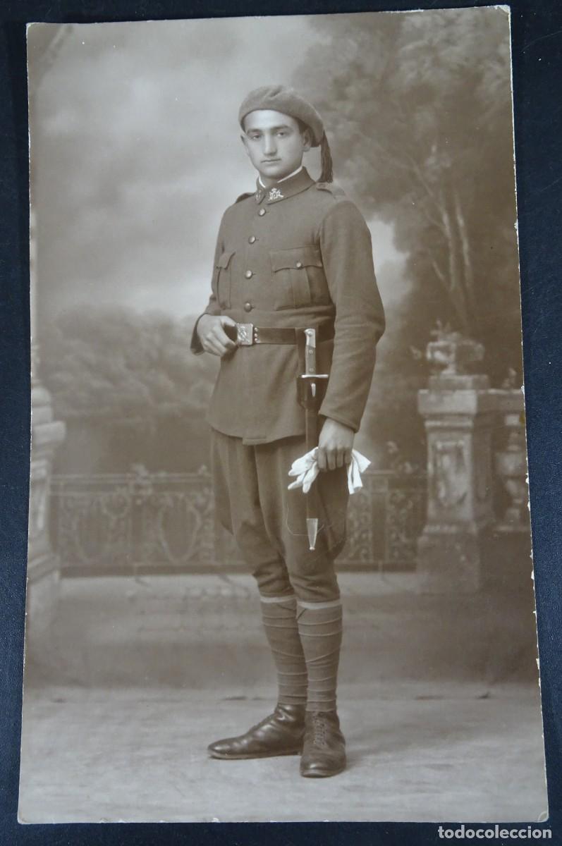 Militaria: ANTIGUA FOTOGRAF&Iacute;A DE ESTUDIO, MILITAR, UNIFORME, I.COLOM, CASTELL&Oacute;N, VER FOTOS