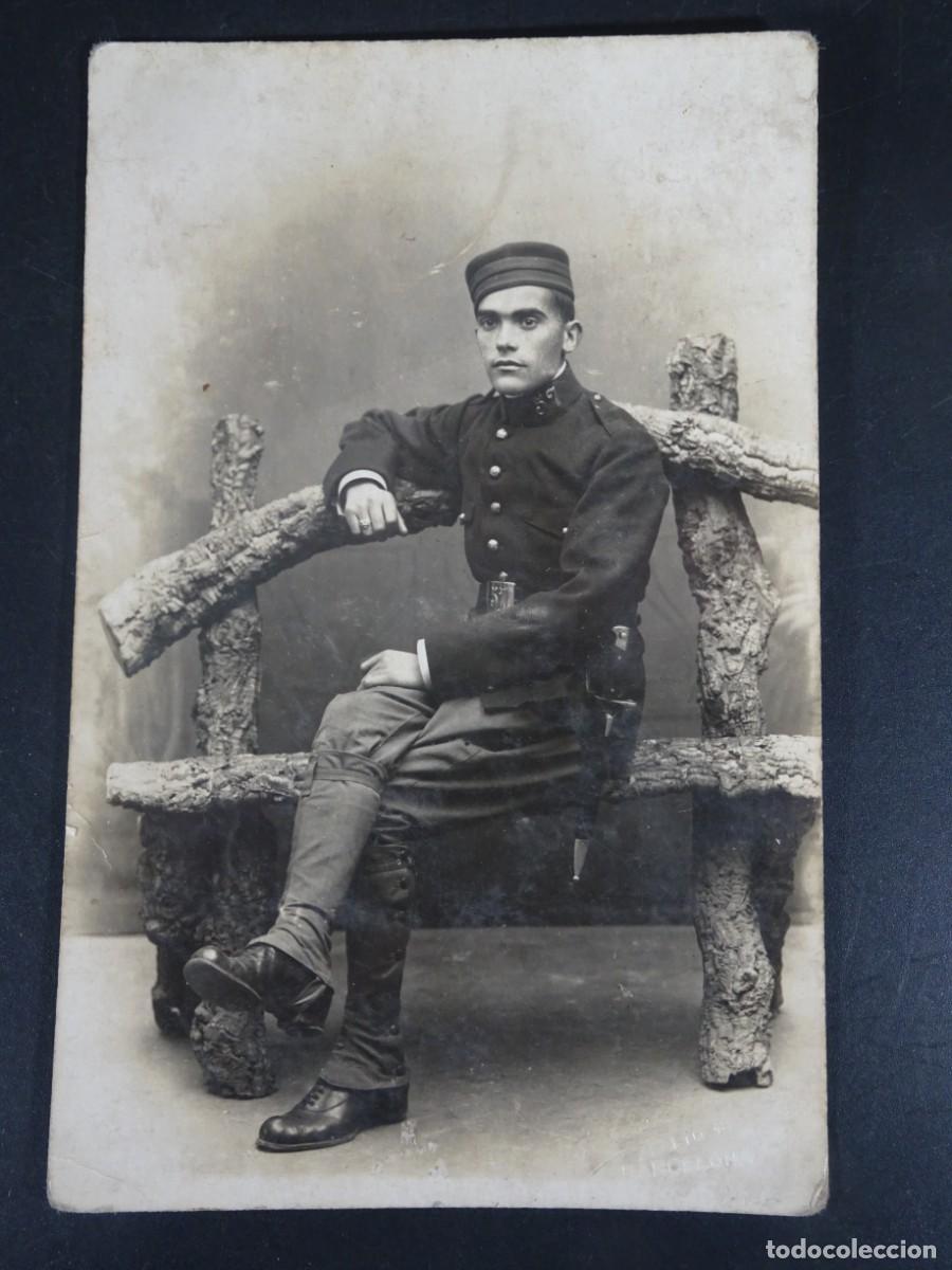 Militaria: ANTIGUA FOTOGRAF&Iacute;A DE ESTUDIO, MILITAR, UNIFORME , CASSIGNOL, BARCELONA, VER FOTOS