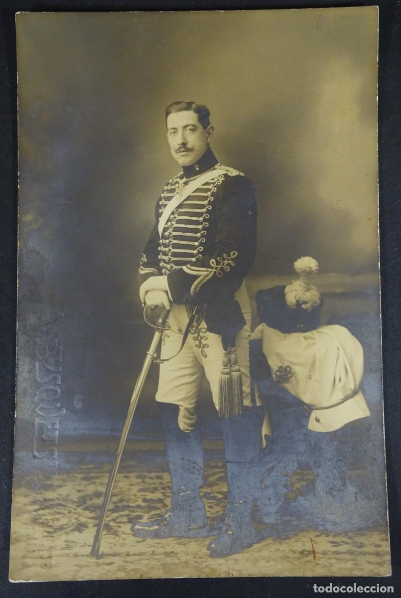 Militaria: ANTIGUA FOTOGRAF&Iacute;A DE ESTUDIO, MILITAR, UNIFORME DE GALA, BUSQUETS, BARCELONA, VER FOTOS