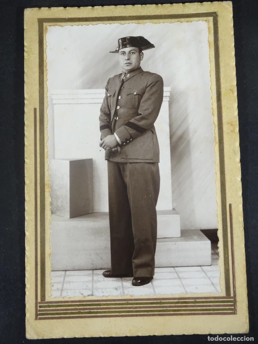 Militaria: ANTIGUA FOTOGRAF&Iacute;A DE ESTUDIO, MILITAR, GUARDIA CIVIL, TRIDENTE ,VER FOTOS