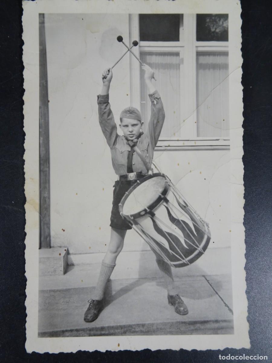 Militaria: ANTIGUA FOTOGRAF&Iacute;A ,MILITAR, UNIFORME, NI&Ntilde;O, TAMBOR, 1940, VER FOTOS