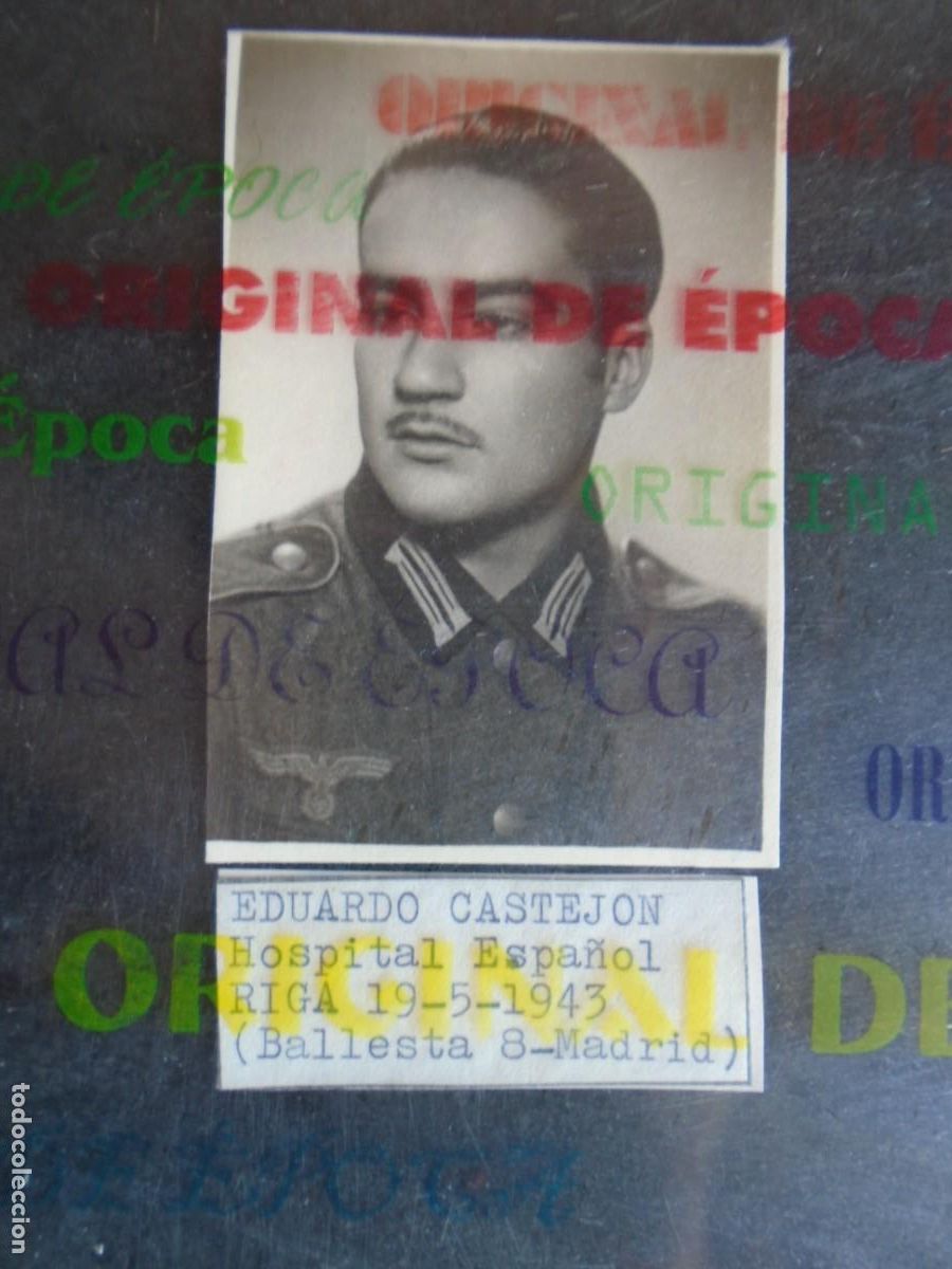 Militaria: (DA-69)FOTOGRAFIA DE EDUARDO CASTEJON HOSPITAL ESPA&Ntilde;OL DE RIGA 19-5-1943 DIVISION AZUL