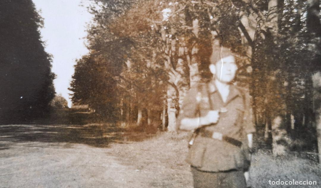 Militaria: (DA-77)FOTOGRAFIA CAMINO CEMENTERIO DE SLUTZ ARCHIVO ARTILLERO DE LA DIVISION AZUL HERIDO LENINGRADO