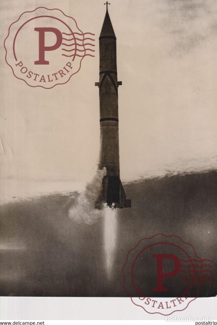 Militaria: US REDSTONE IN FLIGHT REDSTONE GUIDED MISSILE 20*15CM