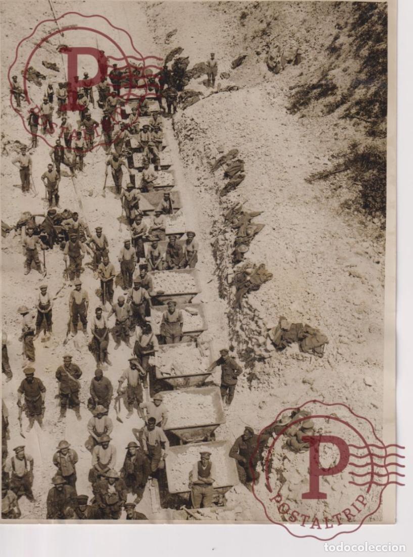 Militaria: NEW RAILWAY IN FRANCE 20*15CM BRITISH WESTERN FRONT WORLD WAR