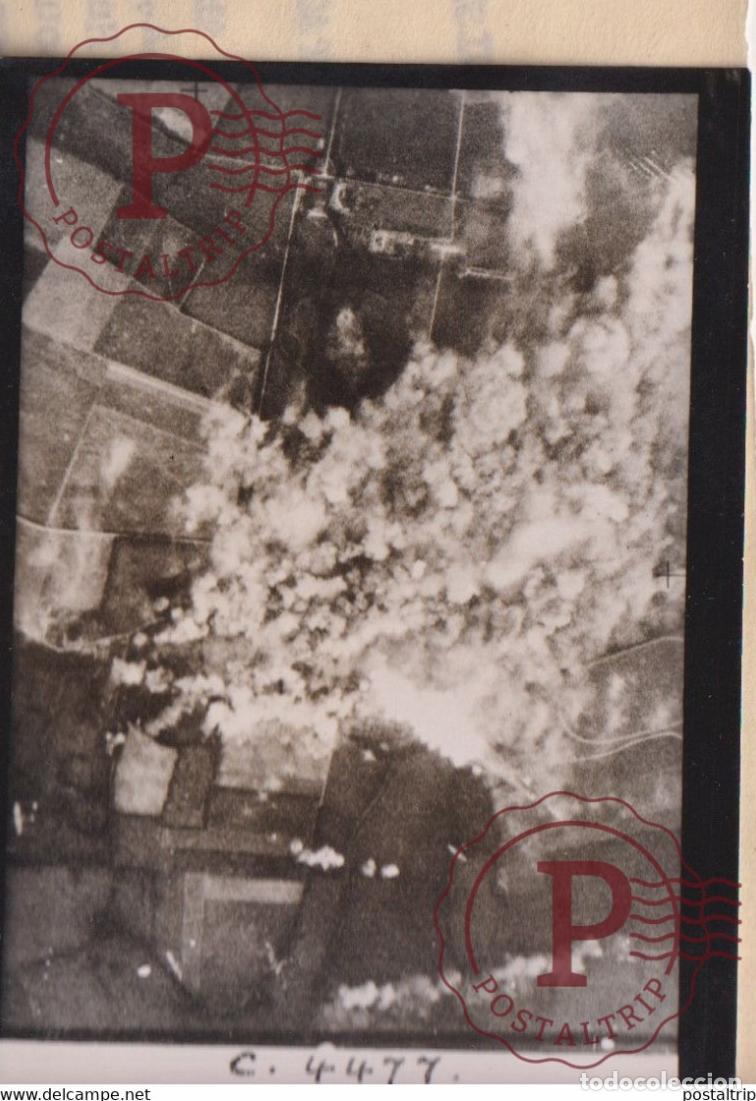 Militaria: GERMAN TROOPS SOUTH EAST OF CAEN HALIFAX RAF BOMBER LANCASTER 9*6CM GUERRE BRITISH ARMY WW2 LIBERAC