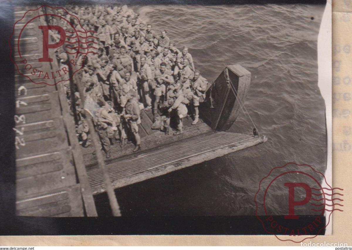 Militaria: RAF SPITFIRE SQUADRON CORSICA ITALIAN PORT 9*6CM GUERRE BRITISH ARMY WW2 LIBERACION CROWN PHOTOGRA