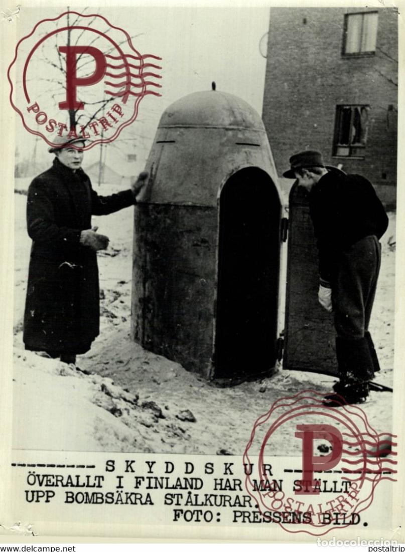 Militaria: FINLAND BOMB SHELTERS FINLANDIA 21*15CM SWEDEN SVERIGE SEE CORNERS