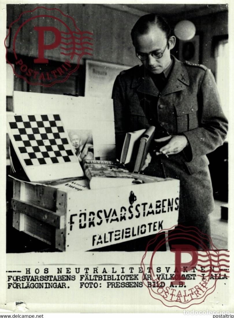 Militaria: DEFENCE STAFF LIBRARY 21*15CM SWEDEN SVERIGE SEE CORNERS