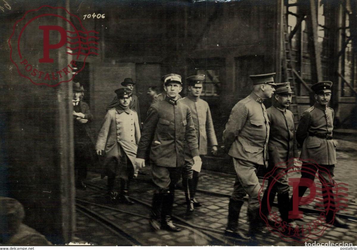Militaria: ESSEN USINES KRUPP FACTORY VISIT OF SWEDEN NEUTRAL MILITARY WORLD WAR I 16*12CM aktiebolaget bild-ce