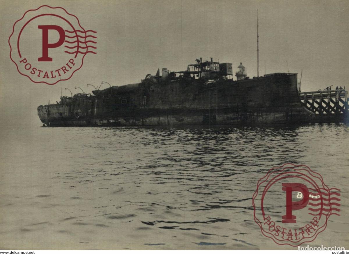 Military Antiques: ENGLISCHE ANGRIFF OSTENDE OOSTENDE VINDICTIVE U-BOOT STUTZPUNKT WORLD WAR I 16*12CM aktiebolaget bil