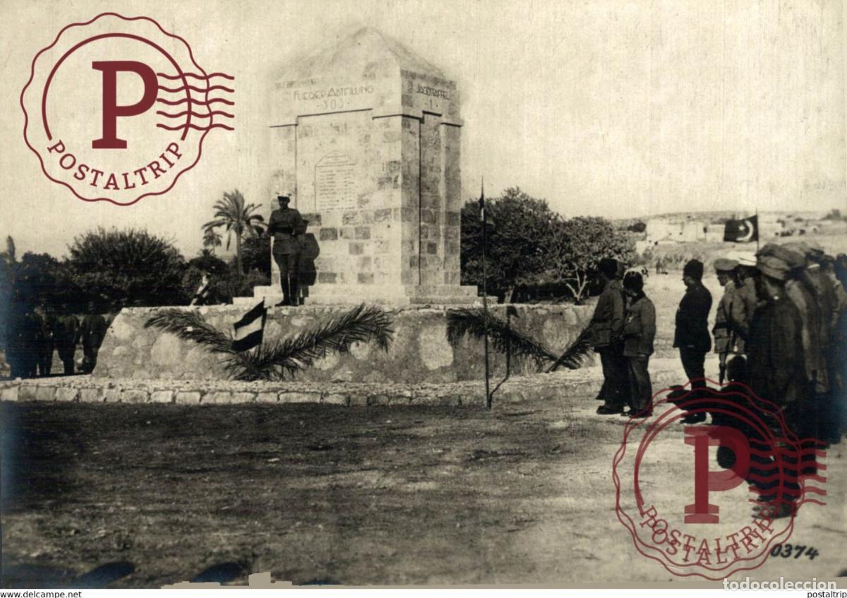 Militaria: PALESTINIEN FRONT LUFTFAHRT OFFIZIERE LUFTWAFFE PAL&Auml;STINA WORLD WAR I 16*12CM aktiebolaget bild-ce