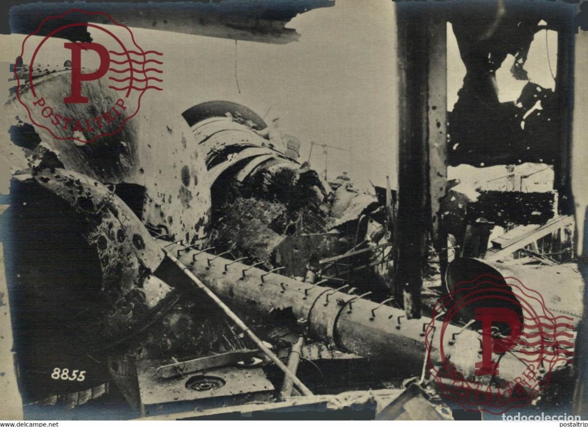 Militaria: ENGLISCHE ANGRIFF AUF OSTENDE OOSTENDE VINDICTIVE WORLD WAR I 16*12CM aktiebolaget bild-centralen