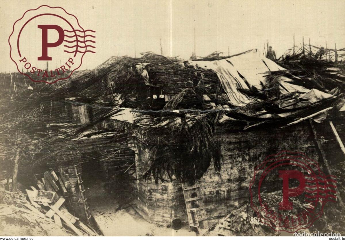 Militaria: WESTFRONT BUNKER IN DEN VOGESEN WORLD WAR I 16*12CM aktiebolaget bild-centralen SWEDEN