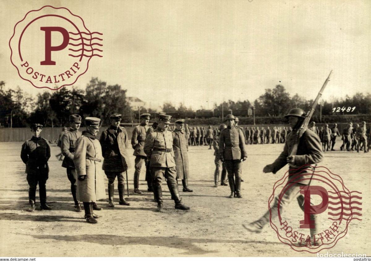 Militaria: FINLAND INSPEKTION FINNISCHER REKRUTEN WORLD WAR I 16*12CM aktiebolaget bild-centralen SWEDEN