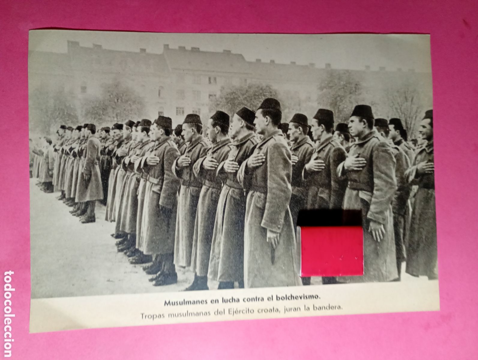 Militaria: EJ&Eacute;RCITO SOLDADOS MUSULMANES LUCHA CONTRA BOLCHEVISMO TROPAS MUSULMANAS CROATAS JURAN BANDERA